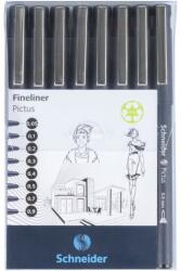 Schneider Fineliner Schneider Pictus 8 buc/portofel