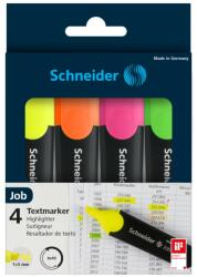 Schneider Set Textmarker Schneider Job 4 culori