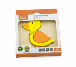 Viga Toys Puzzle din lemn - rata, viga (59929) - bekid