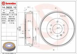 BREMBO Tambur frana BREMBO 14. D633.10