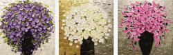 Ipicasso Set 3 picturi pe numere, cu sasiu, Revolutia culorilor, 50x150 cm (PC35050002)