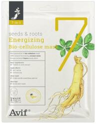 Avif Mască de față cu bioceluloză anti-îmbătrânire - Avif 7-in-1 Seeds & Roots Energizing Bio Cellulose Mask 25 g