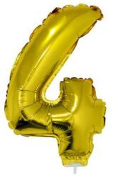  Számos lufi - 4, arany, 42 cm (66229)