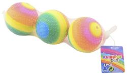  Szivárvány színű labda, 8 cm 3 db/csomag (45484)