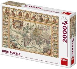 Dino 2000 db - Világtérkép (55220)