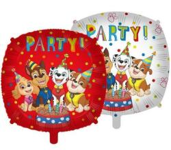 Flexmetal Mancs őrjárat: Party! feliratú fólia lufi - 46 cm (94996) - ejatekok