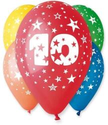 Godan Színes számos lufi, csillagos 5 darabos - 10 (GS110/10) - ejatekok