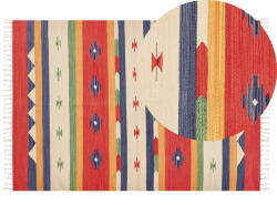 Beliani Színes kilim pamutszőnyeg 140 x 200 cm ALAPARS