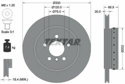 TEXTAR Disc frana TEXTAR 92265925 - piesa-auto