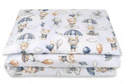  Baby Shop 2 részes babaágynemű 90x120 cm - kék lufis állatok
