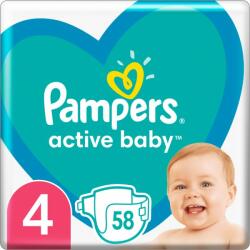 Pampers Active Baby 4 Maxi 9-14 kg 58 buc