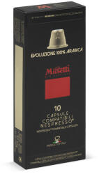 Musetti Evoluzione 100% arabica kapszula/ Nespresso kompatibilis/ 10db/ díszdoboz