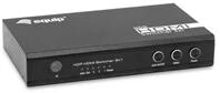 EQUIP HDMI Switch - 332725 (3x Bemenet, 1x Kimenet, USB tápellátás, aluminium, fekete) (332725) - bestbyte