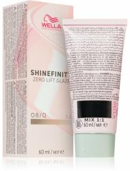 Wella Shinefinity Zero Lift Glaze vopsea de păr semi-permanentă culoare 08/0 - Natural Latte 60 ml