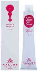 Kallos KJMN Cream Hair Colour Keratin & Argan Oil culoare par cu keratina si ulei de argan culoare 4.0 Medium Brown 100 ml