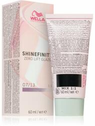 Wella Shinefinity Zero Lift Glaze vopsea de păr semi-permanentă culoare 07/13 - Toffee Cream 60 ml