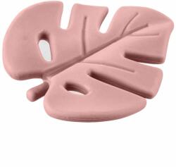 Zopa Silicone Teether Leaf jucărie pentru dentiție Old Pink 1 buc