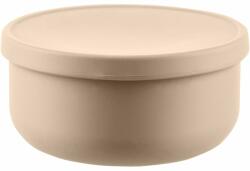 Zopa Silicone Bowl with Lid szilikon tálka kupakkal Sand Beige