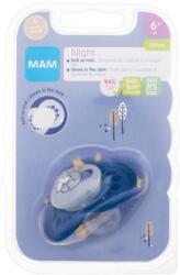 MAM Night Silicone Pacifier 6m+ Raccoon világítós szilikoncumi