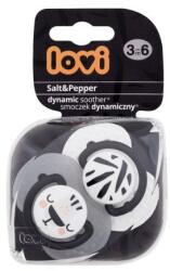 LOVI Salt&Pepper Dynamic Soother 3-6m szilikonos dinamikus cumi 2 db