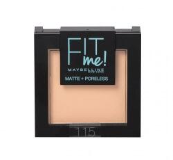 Maybelline Fit Me! Matte + Poreless kompakt matt púder 9 g árnyék 115 Ivory