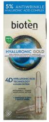 Bioten Cosmetics Hyaluronic Gold Replumping Antiwrinkle Ampoules bőrfeltöltő hatású ampullás ránctalanító 7x1.3 ml nőknek