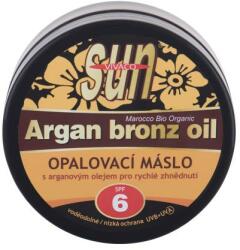 Vivaco Sun Argan Bronz Oil Tanning Butter SPF6 argánolajat tartalmazó vízálló napozóvaj a gyors barnulásért 200 ml