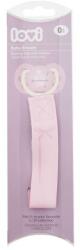 LOVI Baby Shower Soother Clip With Ribbon Girl cumicsipesz 2 db