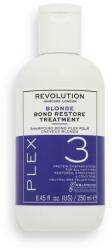 Revolution Beauty Plex 3 Blonde Bond Restore Treatment hajmegújító és tápláló pakolás 250 ml nőknek
