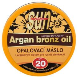 Vivaco Sun Argan Bronz Oil Tanning Butter SPF20 argánolajat tartalmazó vízálló napozóvaj a gyors barnulásért 200 ml
