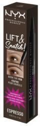 NYX Professional Makeup Lift & Snatch! szemöldökformázó tus árnyék 08 Espresso