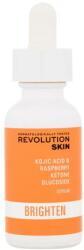 Revolution Beauty Brighten Kojic Acid & Raspberry Ketone Glucoside Serum bőrélénkítő arcszérum pigmentfoltok ellen 30 ml nőknek