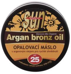 Vivaco Sun Argan Bronz Oil Tanning Butter SPF25 argánolajat tartalmazó vízálló napozóvaj a gyors barnulásért 200 ml