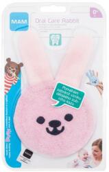 MAM Oral Care Rabbit 0m+ Pink szájápoló textilnyuszi