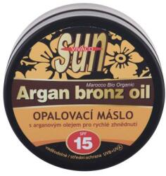 Vivaco Sun Argan Bronz Oil Tanning Butter SPF15 argánolajat tartalmazó napozóvaj a gyors barnulásért 200 ml