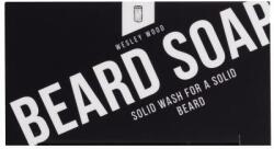 Angry Beards Beard Soap Wesley Wood szakállmosó szilárd szappan 50 g férfiaknak