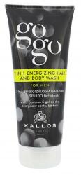 Kallos Gogo 2 in 1 Energizing Hair And Body Wash 2 az 1-ben hajerősítő tusfürdő 200 ml férfiaknak
