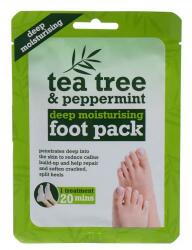 Xpel Tea Tree Tea Tree & Peppermint Deep Moisturising Foot Pack hidratáló zokni 1 pár