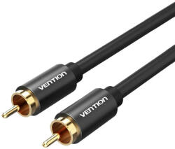 Vention Kábel Audio RCA Vention VAB-R09-B100 1m Fekete fém kábel (VAB-R09-B100) - scom