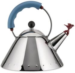 Alessi Tűzhelyi vízforraló 9093 2 l, ezüst és kék, Alessi (AL9093)