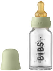 BIBS - Set complet biberon din sticla anticolici, 110 ml, Sage (5013250)