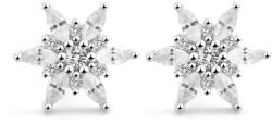 Beneto Stílusos ezüst fülbevaló Hópehely AGUP2729