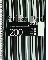 Pukka Pad Jotta Pad A4 PP 200 oldalas fekete csíkos vonalas spirálfüzet (A15551081) - tobuy