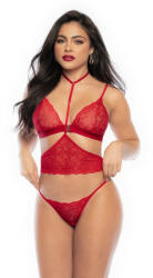 Mapalé - 3 részes melltartó szett (piros) - S/M - szexshop