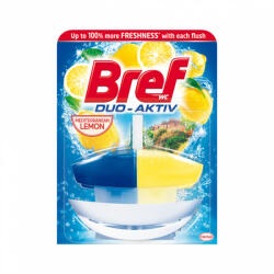 Bref WC illatosító gél 50 ml + kosár Bref Duo Aktive Lemon
