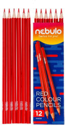 Nebulo Színes ceruza, háromszög, Nebulo piros