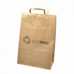 Bluering Szalagfüles papírtáska 32x15x44cm Bluering® barna - toptoner