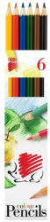 ICO Színes ceruza készlet, hatszögletű Süni Ico 6 klf. szín