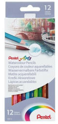 Pentel Színes ceruza készlet, akvarell hatszögletű Pentel 12 klf. szín
