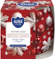 BISPOL Lumânare parfumată într-o cană Bispol Aura - Red Winter Star, 100 g, asortiment (sn71s-13)